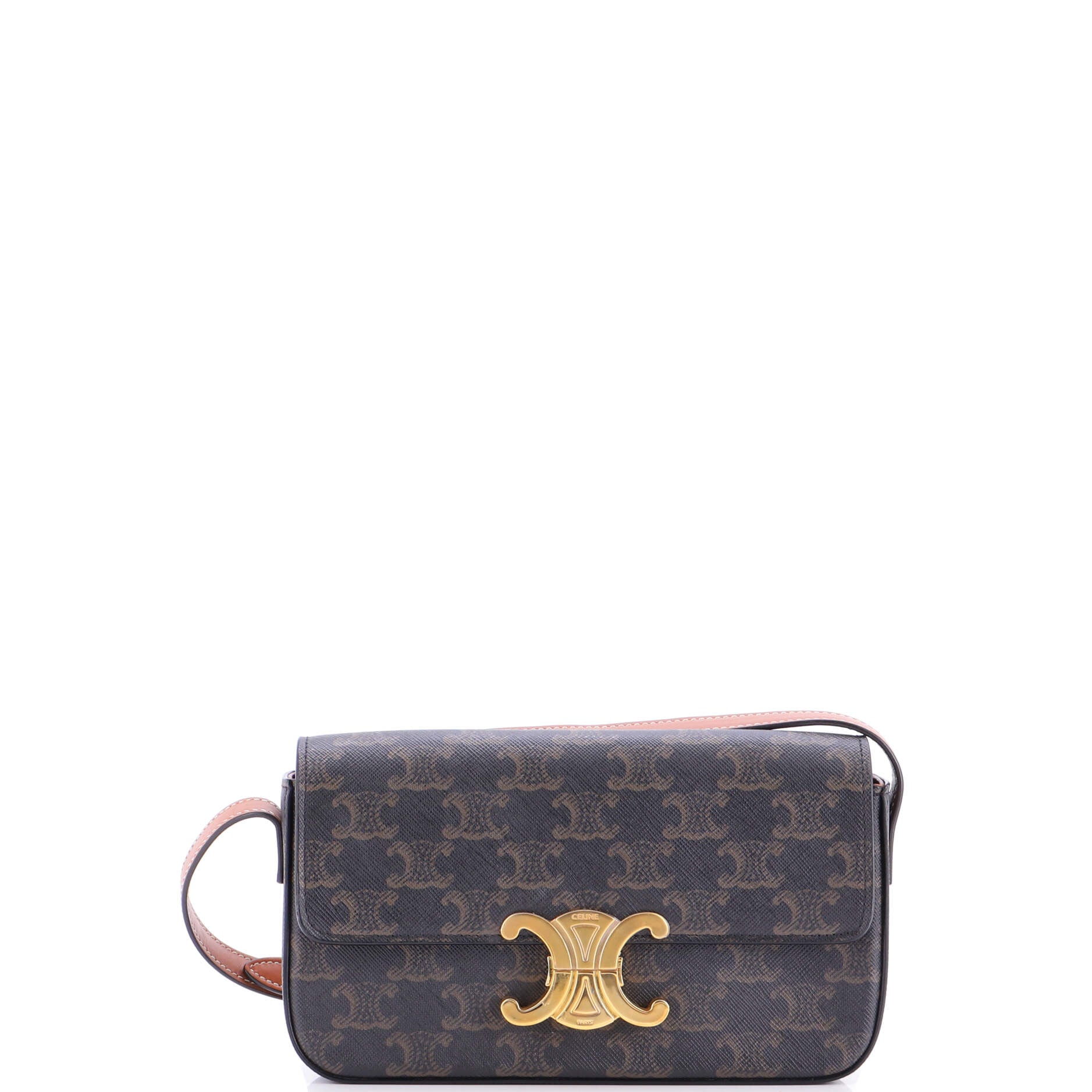 Triomphe East-West Shoulder Bag Triomphe Coated Canvas