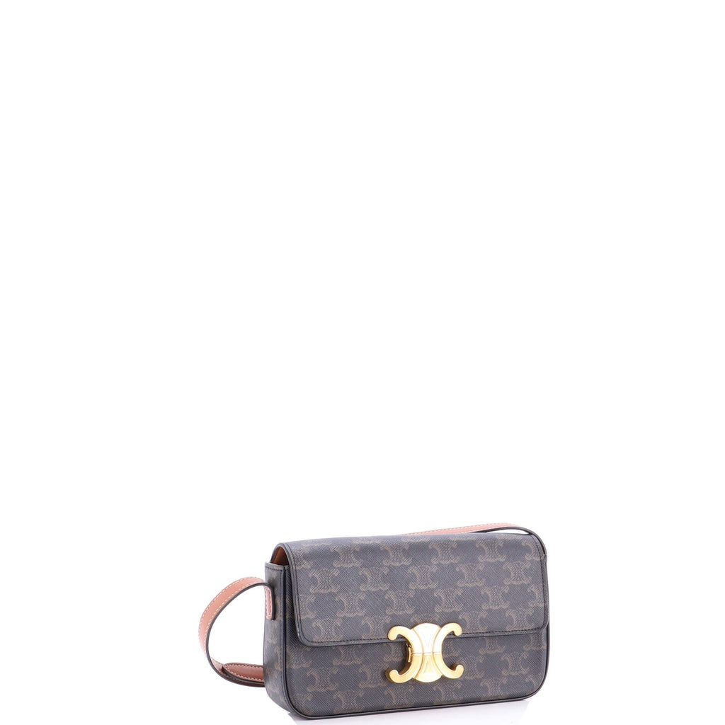 Triomphe East-West Shoulder Bag Triomphe Coated Canvas