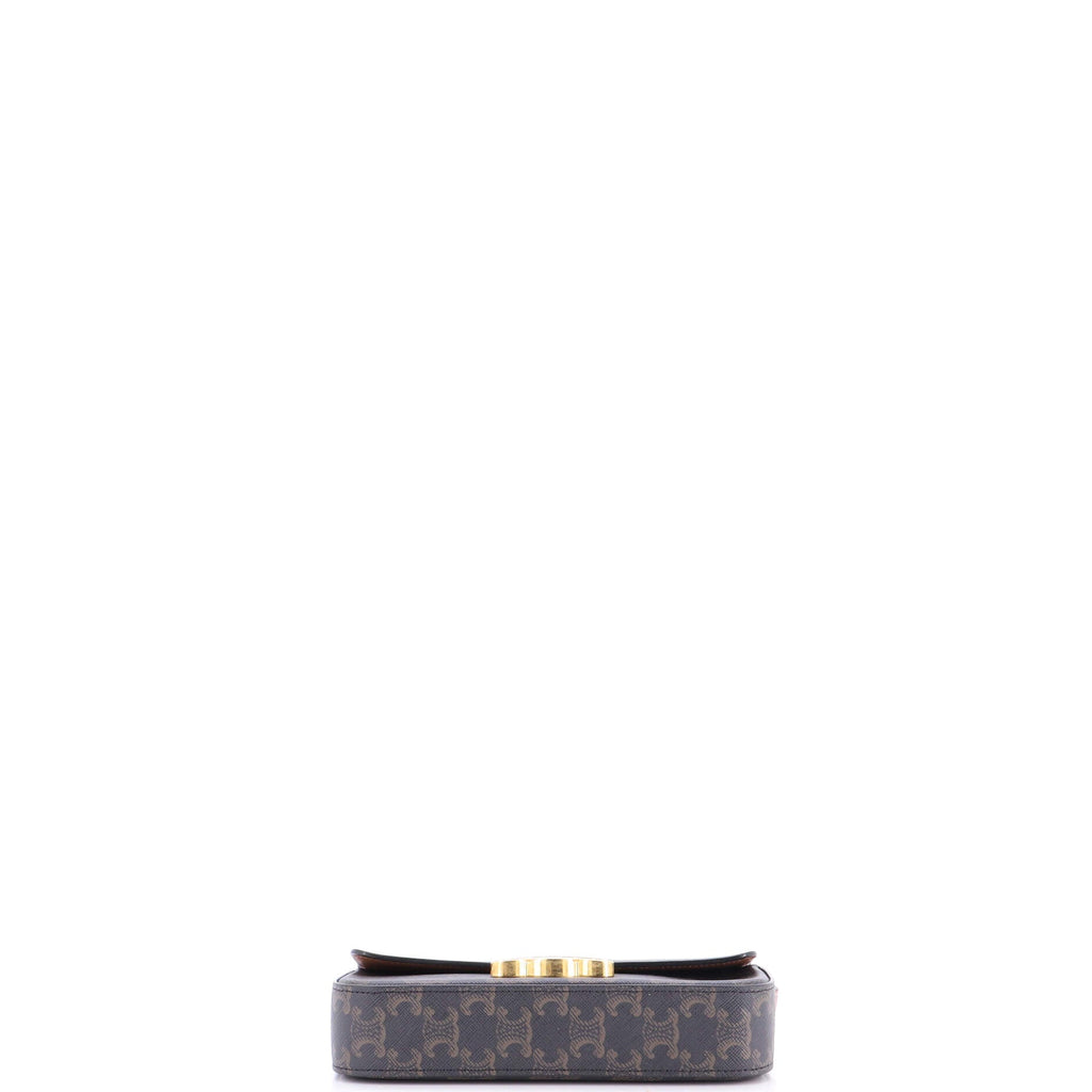 Triomphe East-West Shoulder Bag Triomphe Coated Canvas