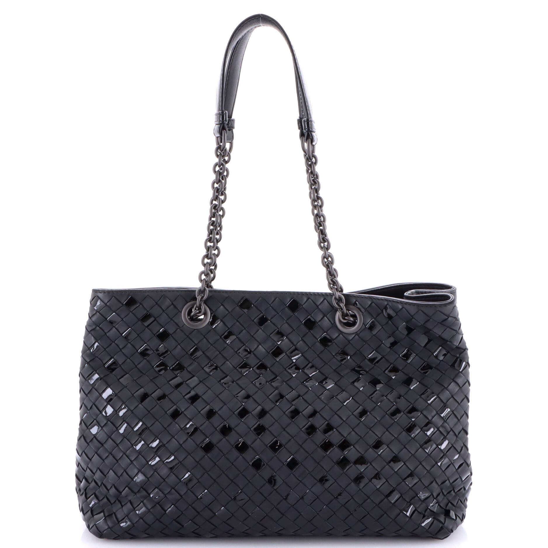 Double Chain Tote Intrecciato Nappa Medium