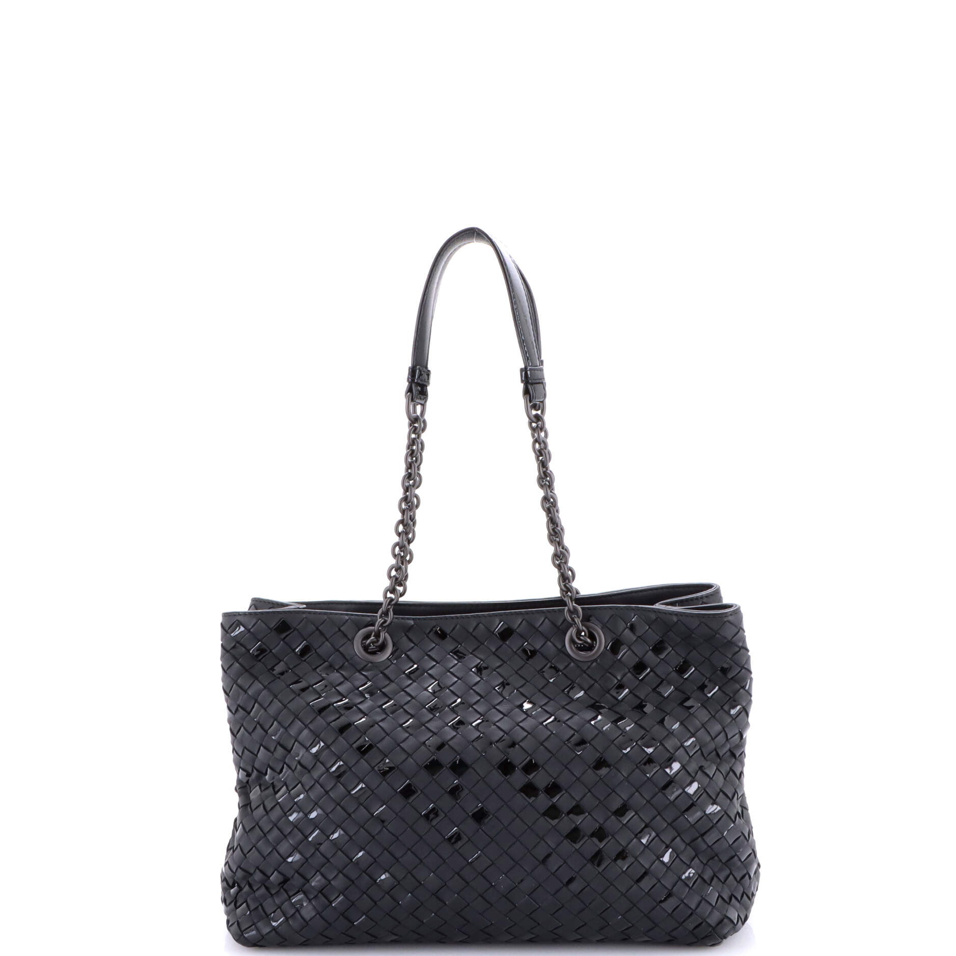 Double Chain Tote Intrecciato Nappa Medium
