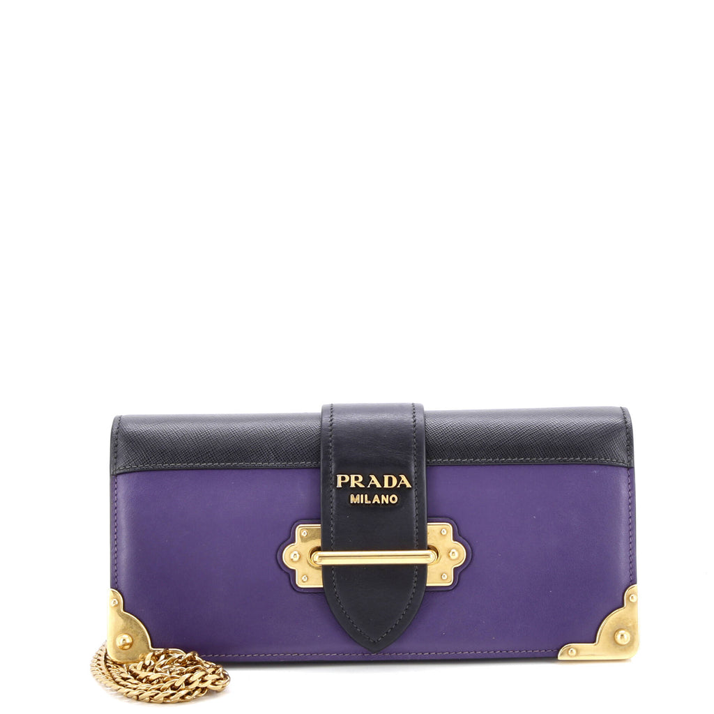 Cahier Chain Clutch City Calf and Saffiano