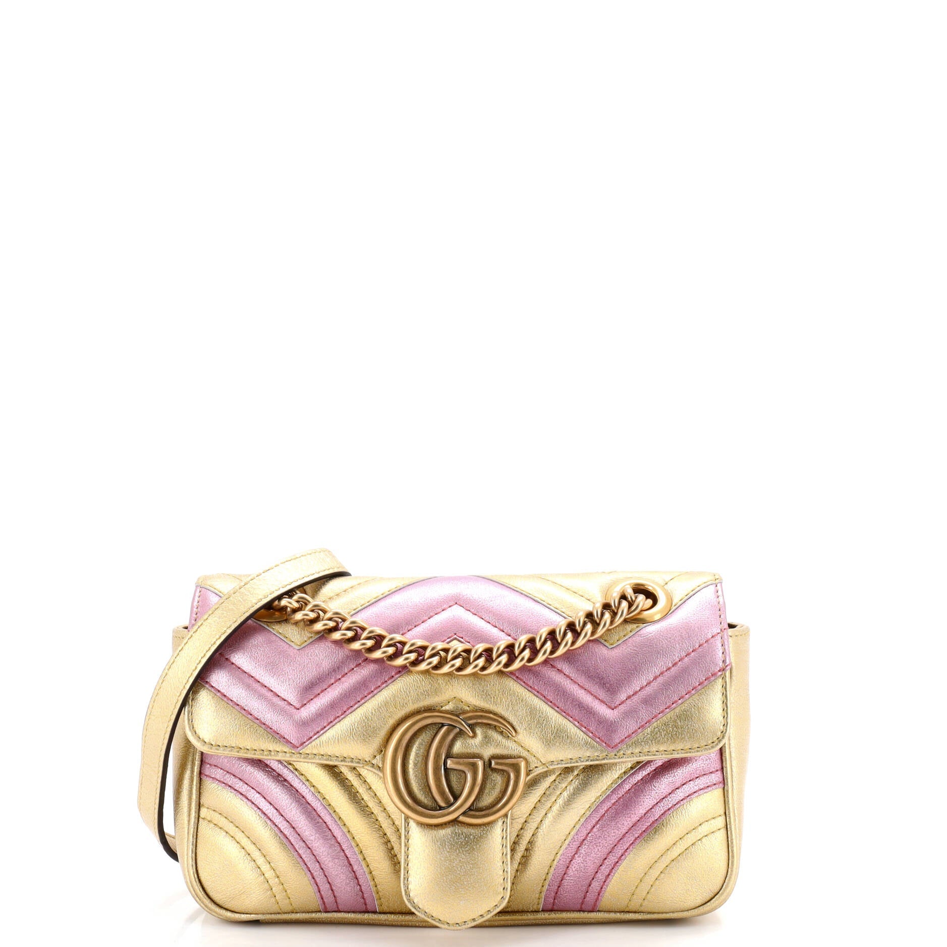 GG Marmont Flap Bag Matelasse Leather Small