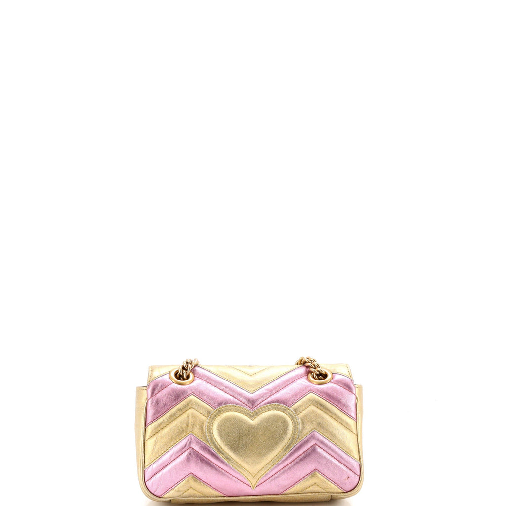 GG Marmont Flap Bag Matelasse Leather Small