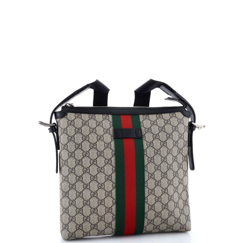 Web Messenger Bag GG Coated Canvas Medium