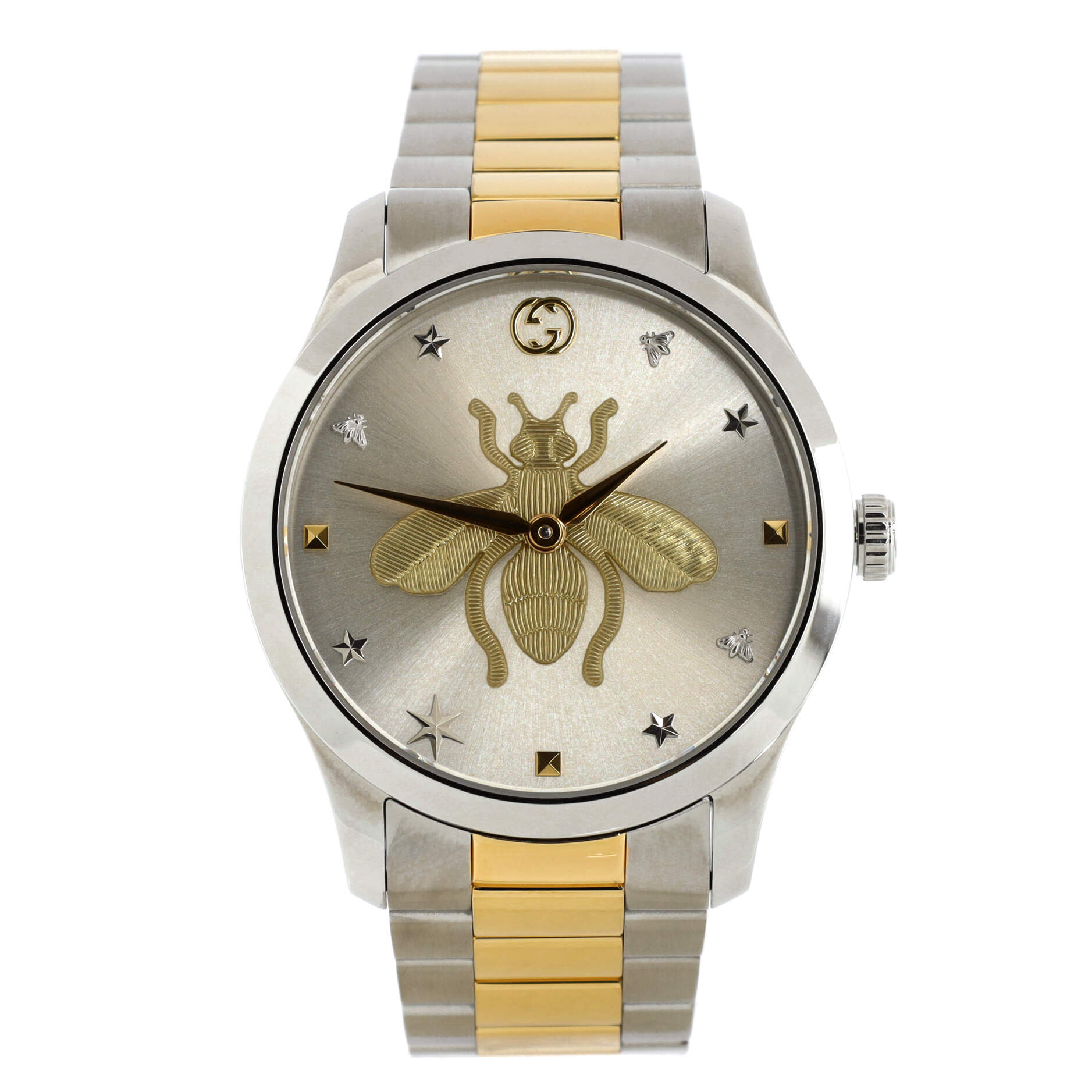 G-Timeless Bee Quartz Watch Stainless Steel 38