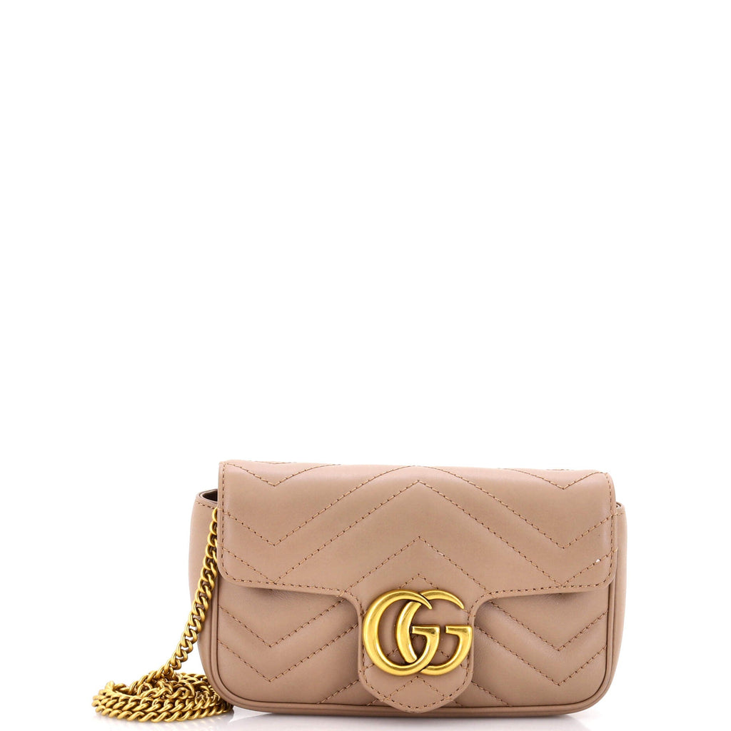 GG Marmont Flap Bag Matelasse Leather Super Mini