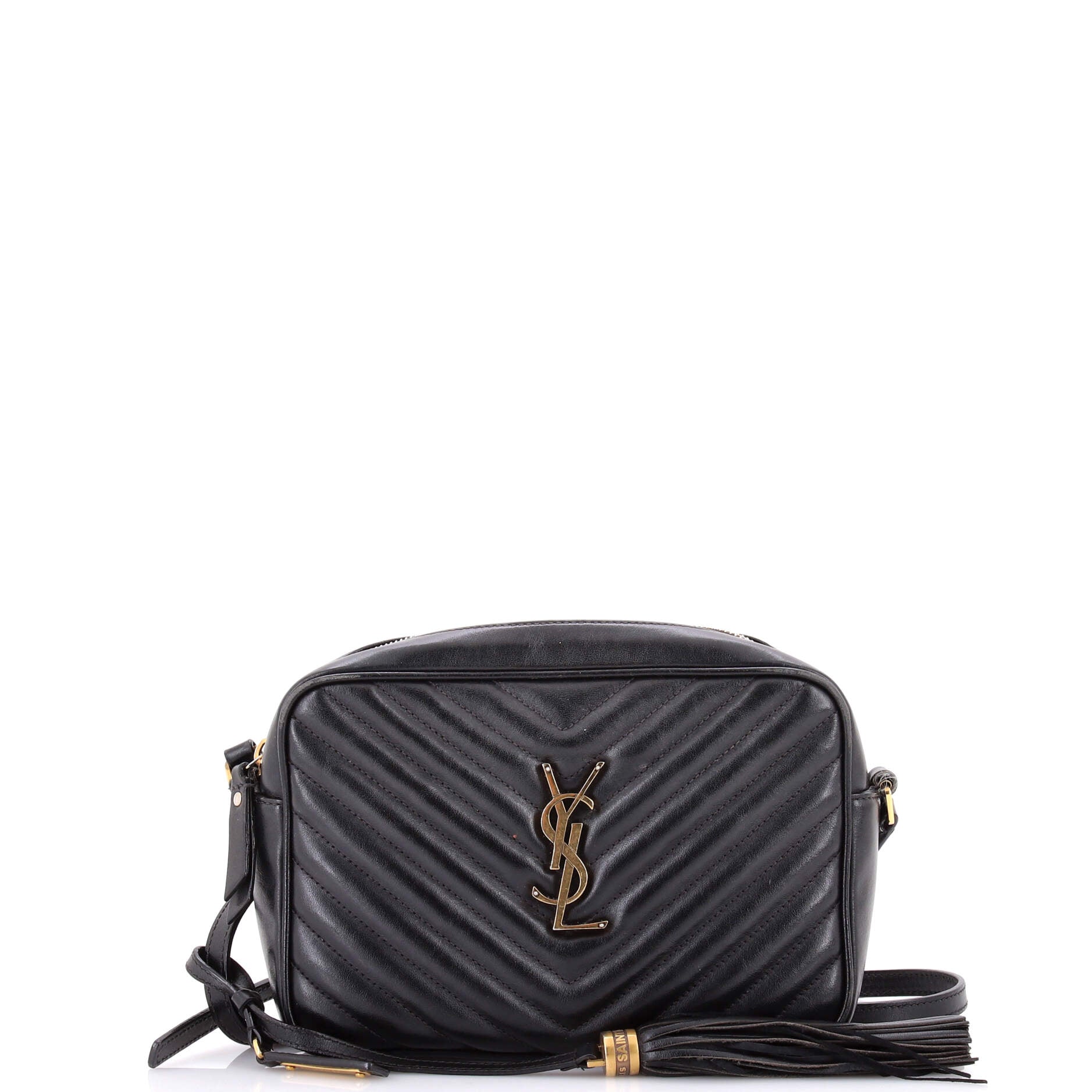 Lou Camera Bag Matelasse Chevron Leather Small