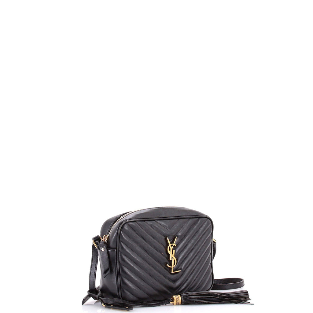 Lou Camera Bag Matelasse Chevron Leather Small