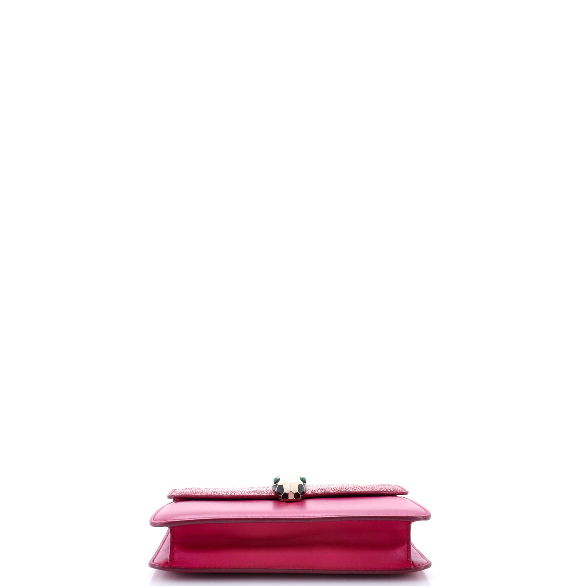 Serpenti Forever Square Shoulder Bag Leather and Stingray Small