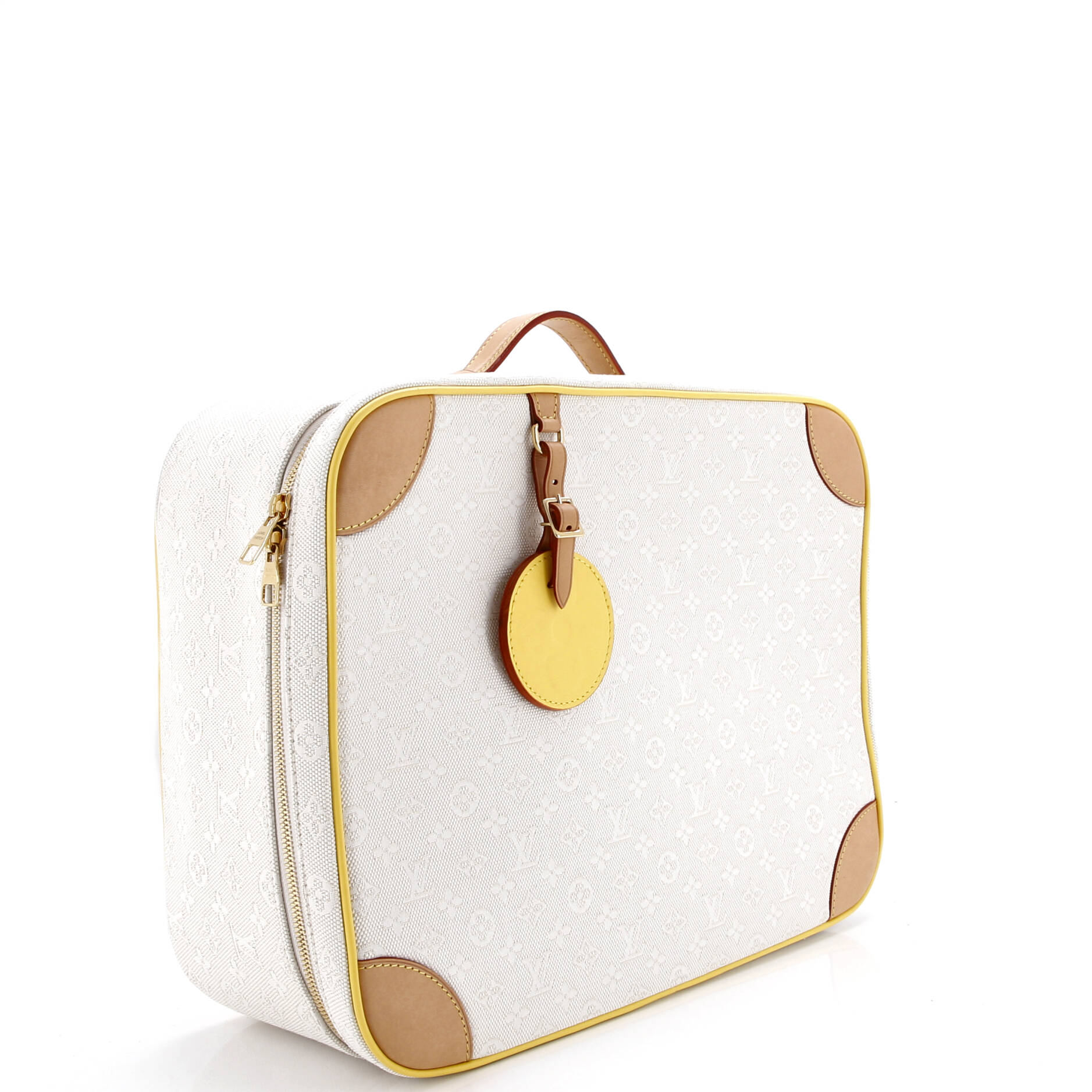 Baby Suitcase Monogram Jacquard with Leather