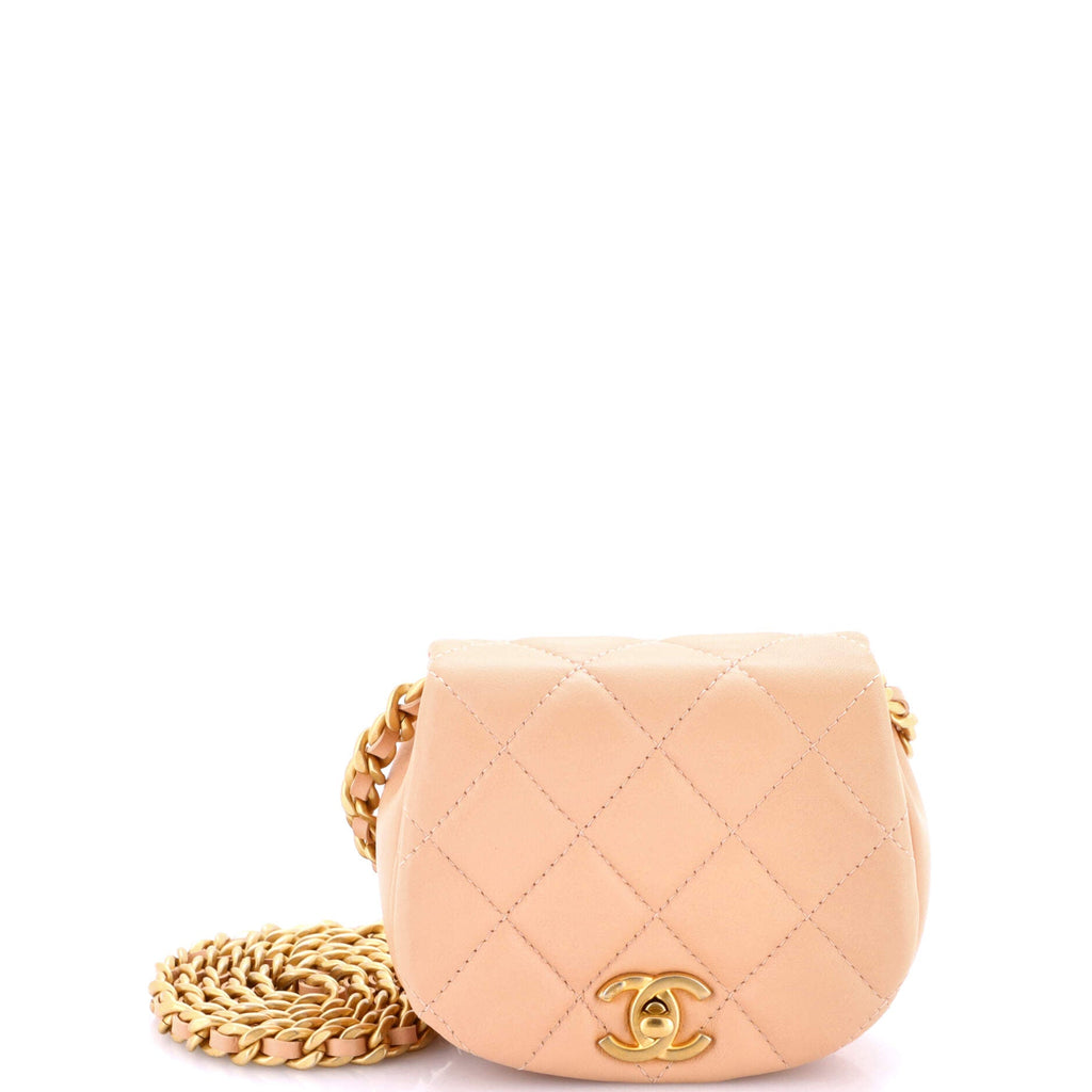 Coco Mail Clutch with Chain Quilted Calfskin Mini
