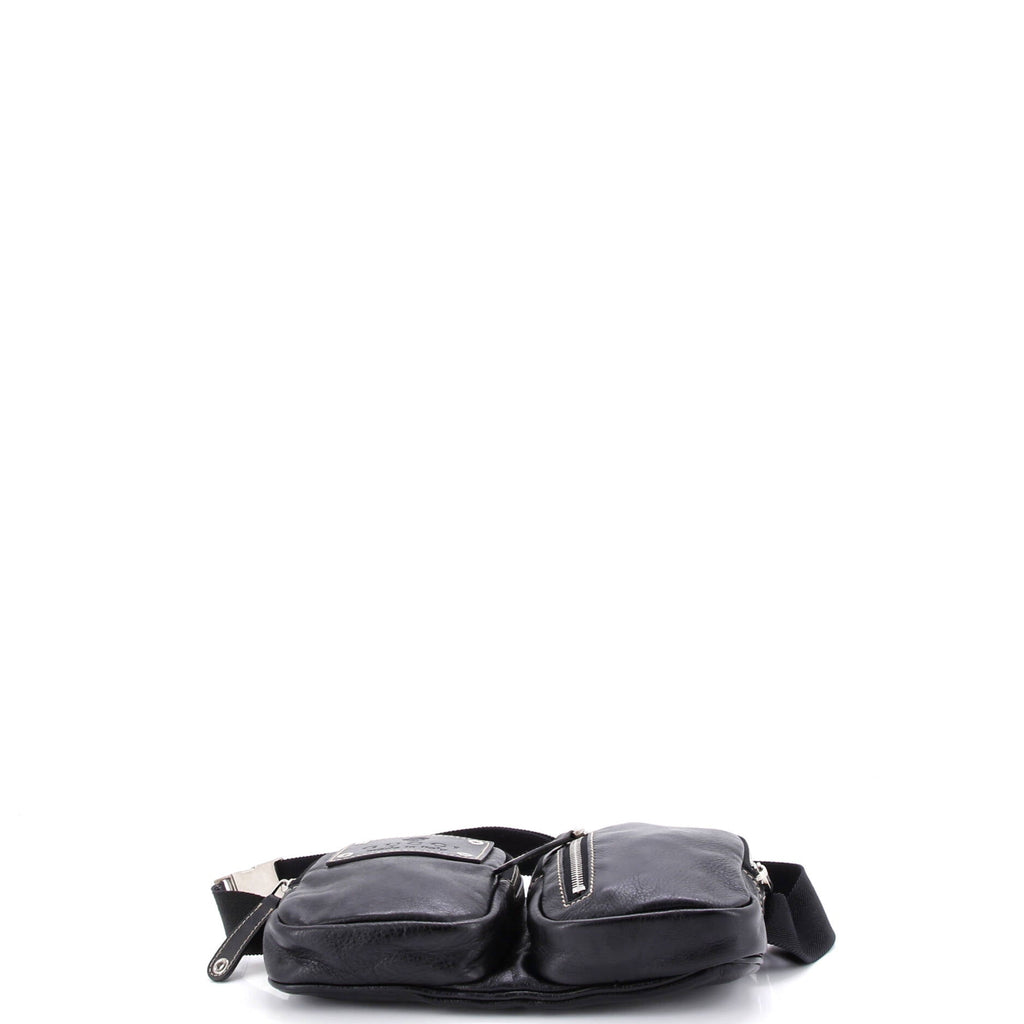 Crest Double Belt Bag Leather