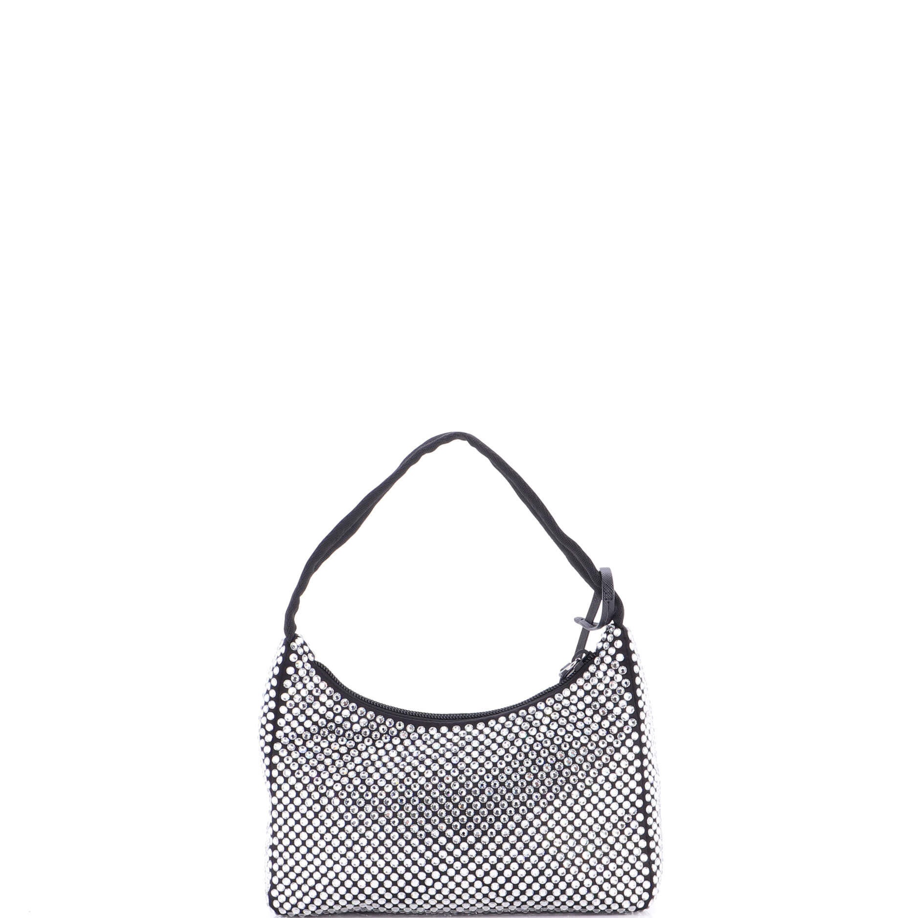 Re-Edition 2000 Hobo Crystal Embellished Satin Mini