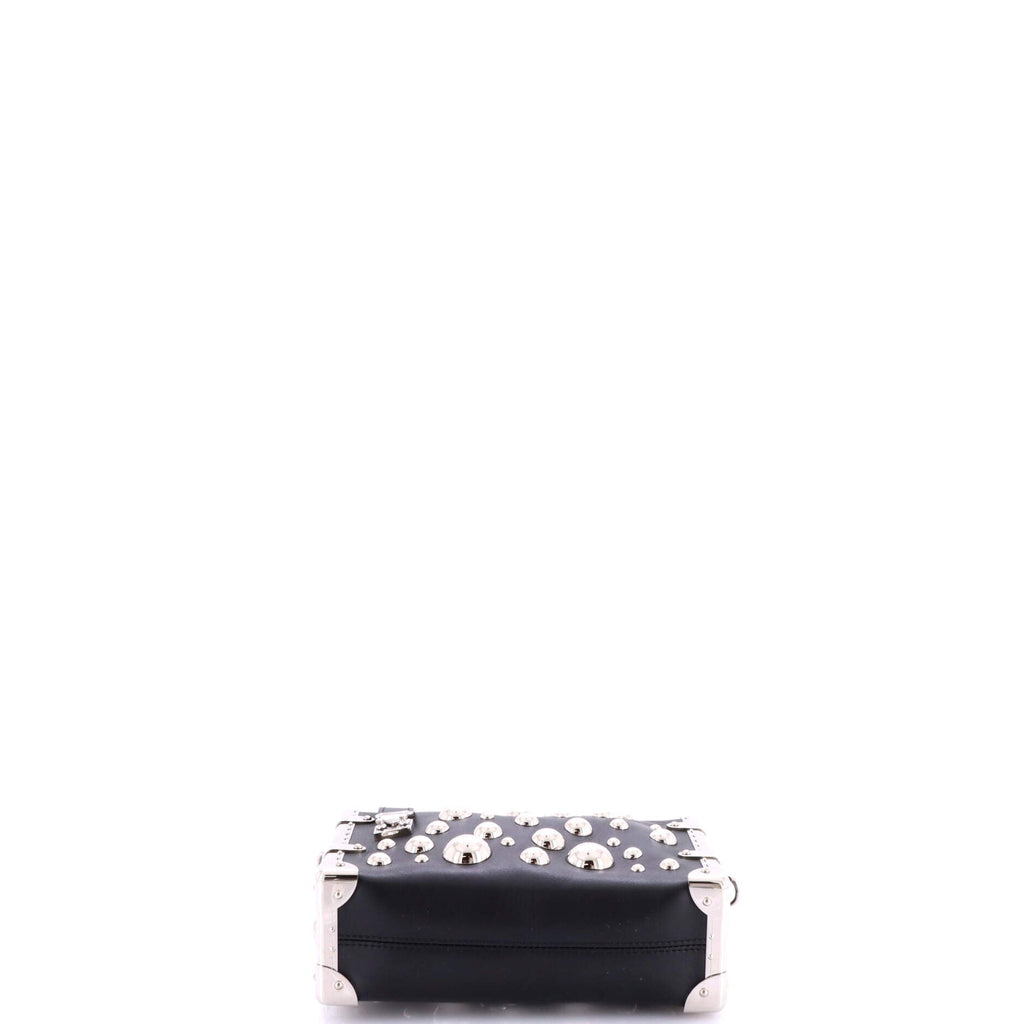 Side Trunk Handbag Yayoi Kusama Metal Dots Taurillon Leather MM