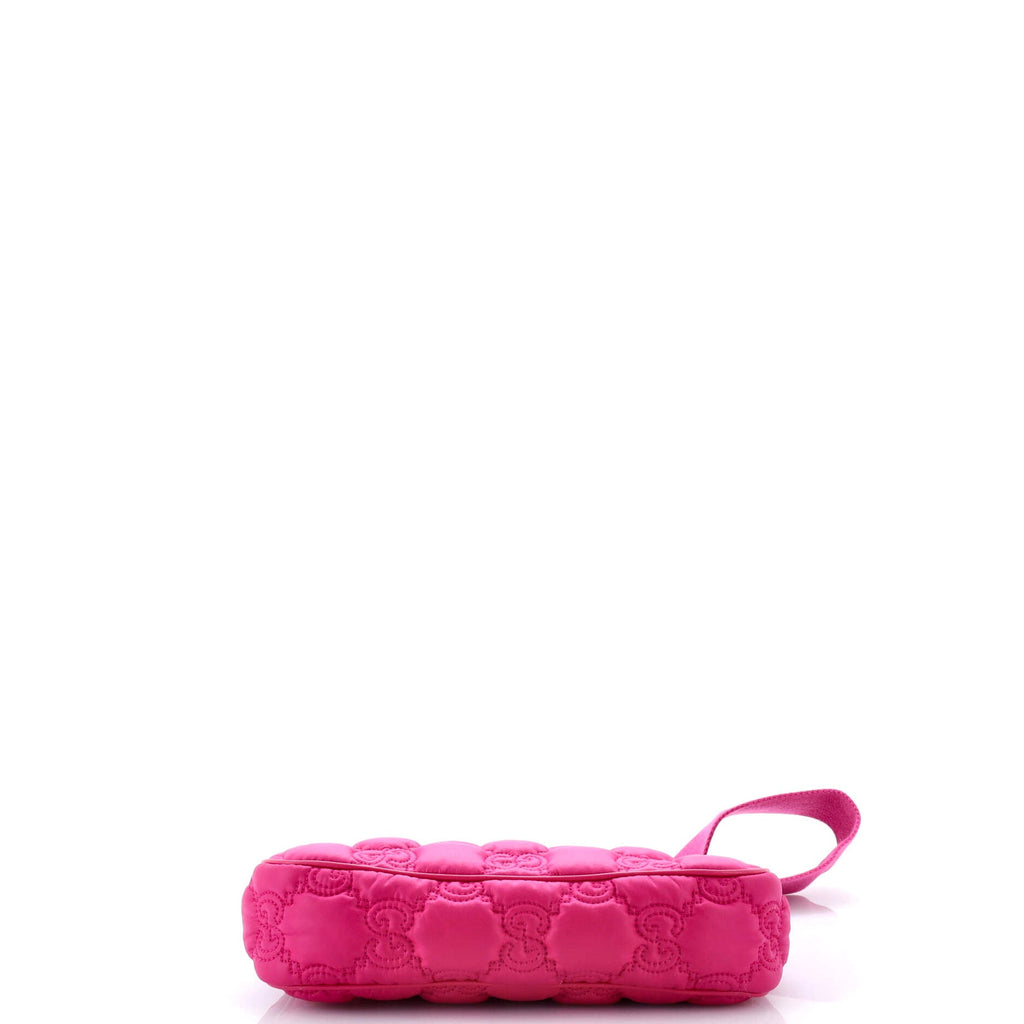 Zip Shoulder Bag GG Embossed Matelasse Nylon with Leather Mini