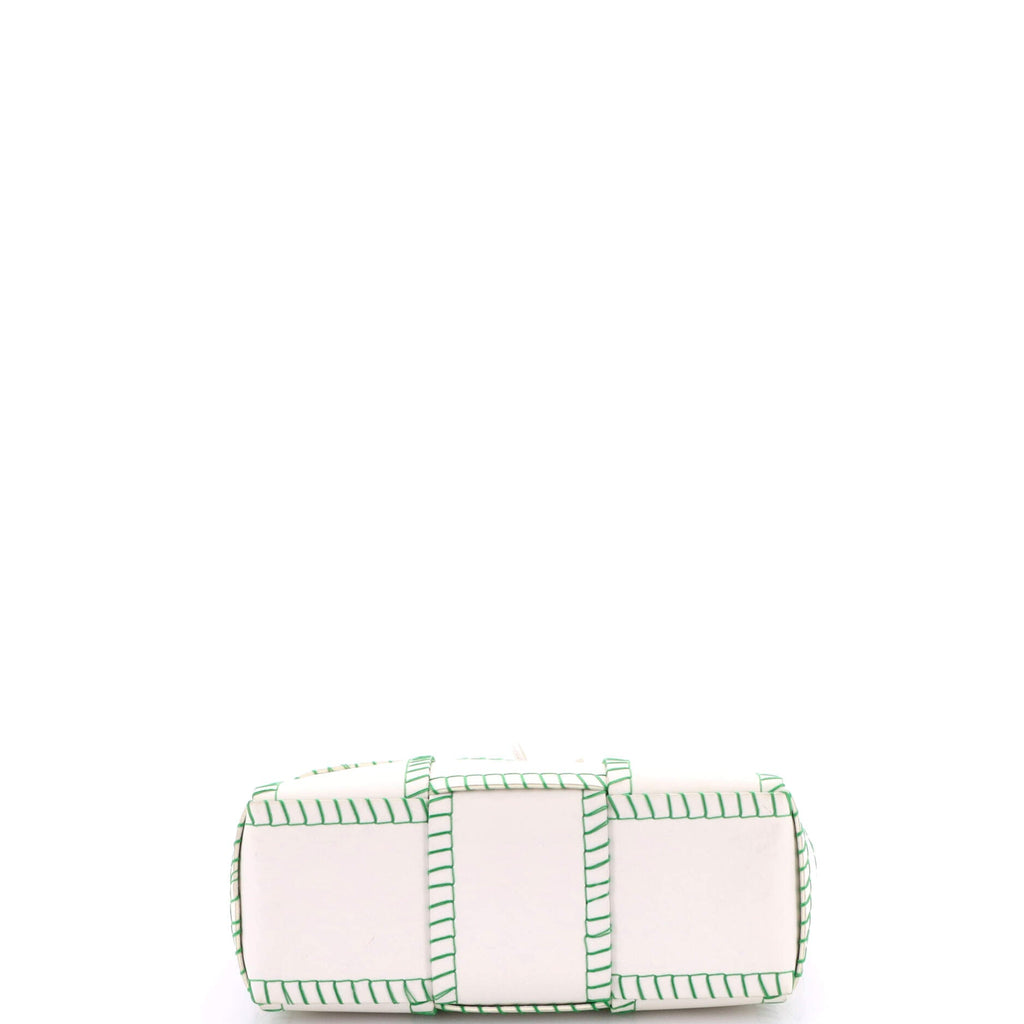 Arco Tote Stitched Maxi Intrecciato Leather Small