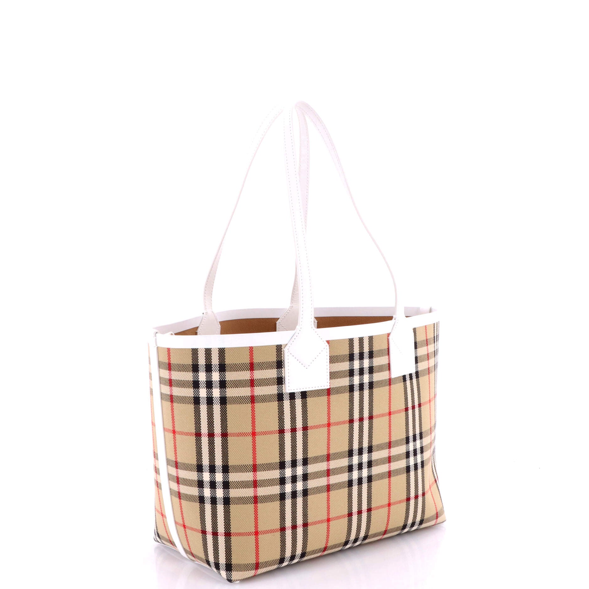 London Tote Vintage Check Canvas Small