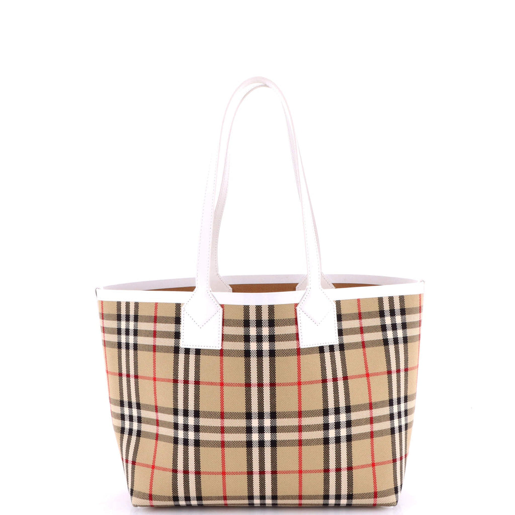 London Tote Vintage Check Canvas Small