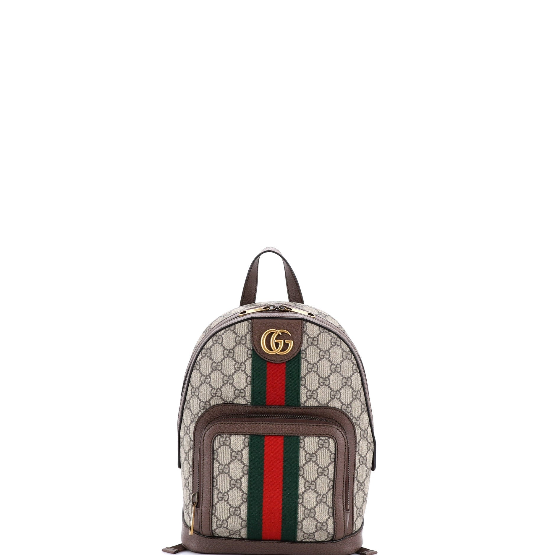 Ophidia Backpack GG Coated Canvas and Leather Small