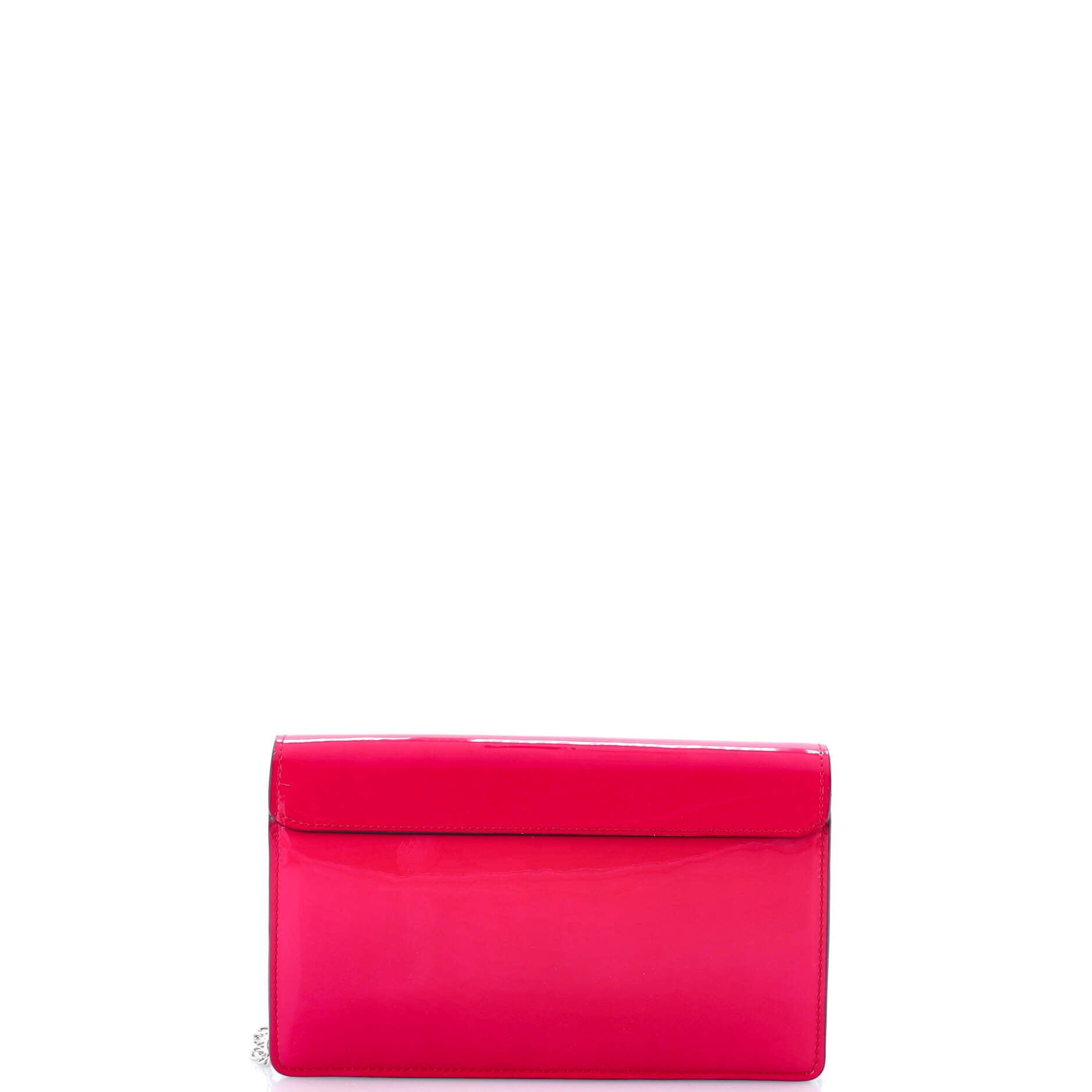 Cherrywood Chain Wallet Vernis with Monogram Canvas
