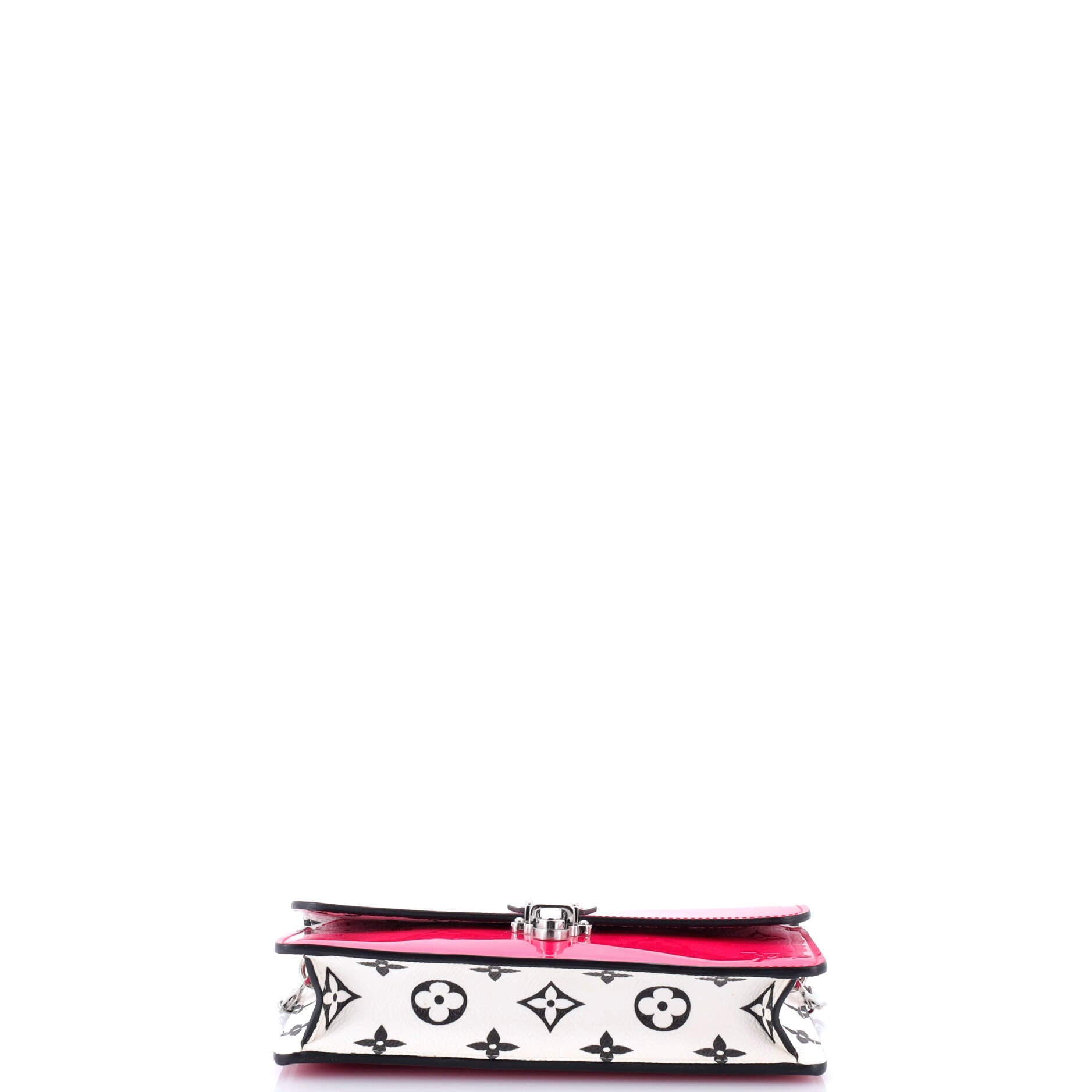 Cherrywood Chain Wallet Vernis with Monogram Canvas