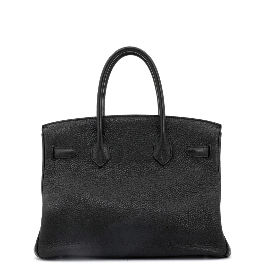 Birkin Handbag Noir Togo with Palladium Hardware 30