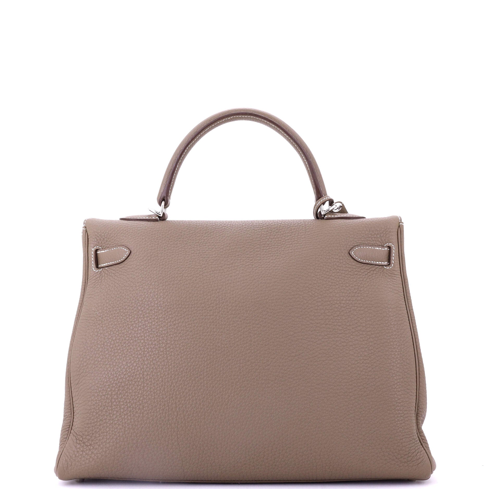 Kelly Handbag Grey Togo with Palladium Hardware 35