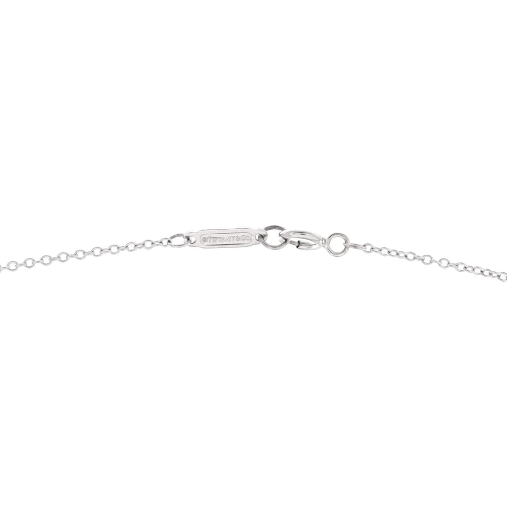 Metro Horseshoe Pendant Necklace 18K White Gold and Diamonds Mini