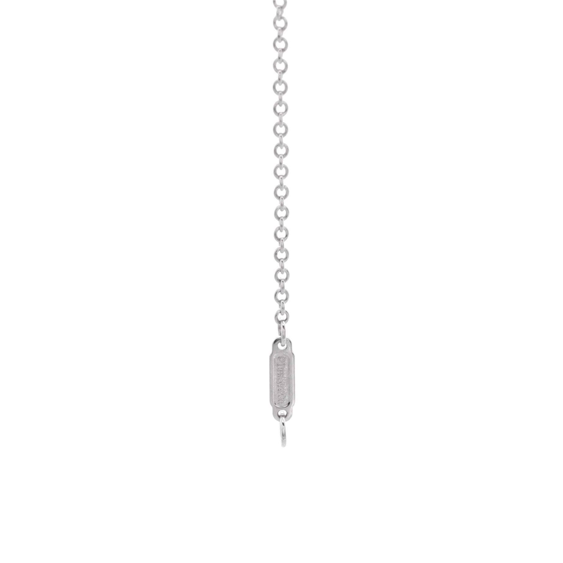 T Double Chain Bracelet 18K White Gold and Diamonds Small