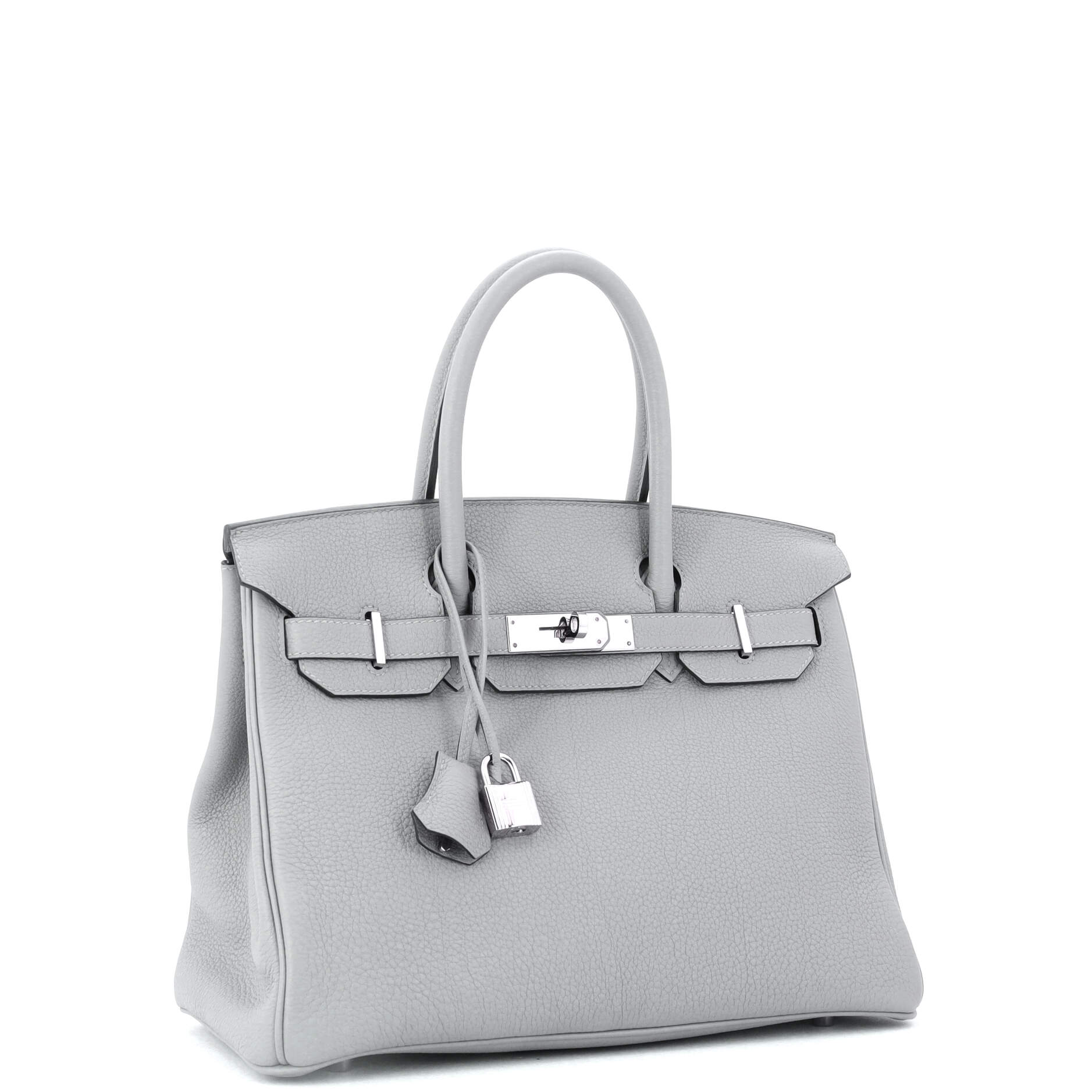 Birkin Handbag Grey Togo with Palladium Hardware 30