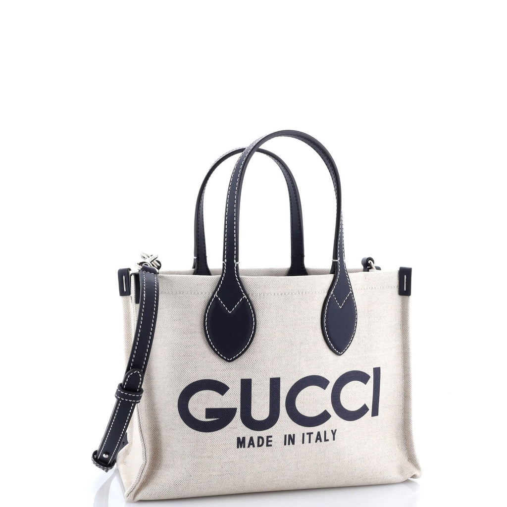 Logo Shopper Tote Printed Canvas Small