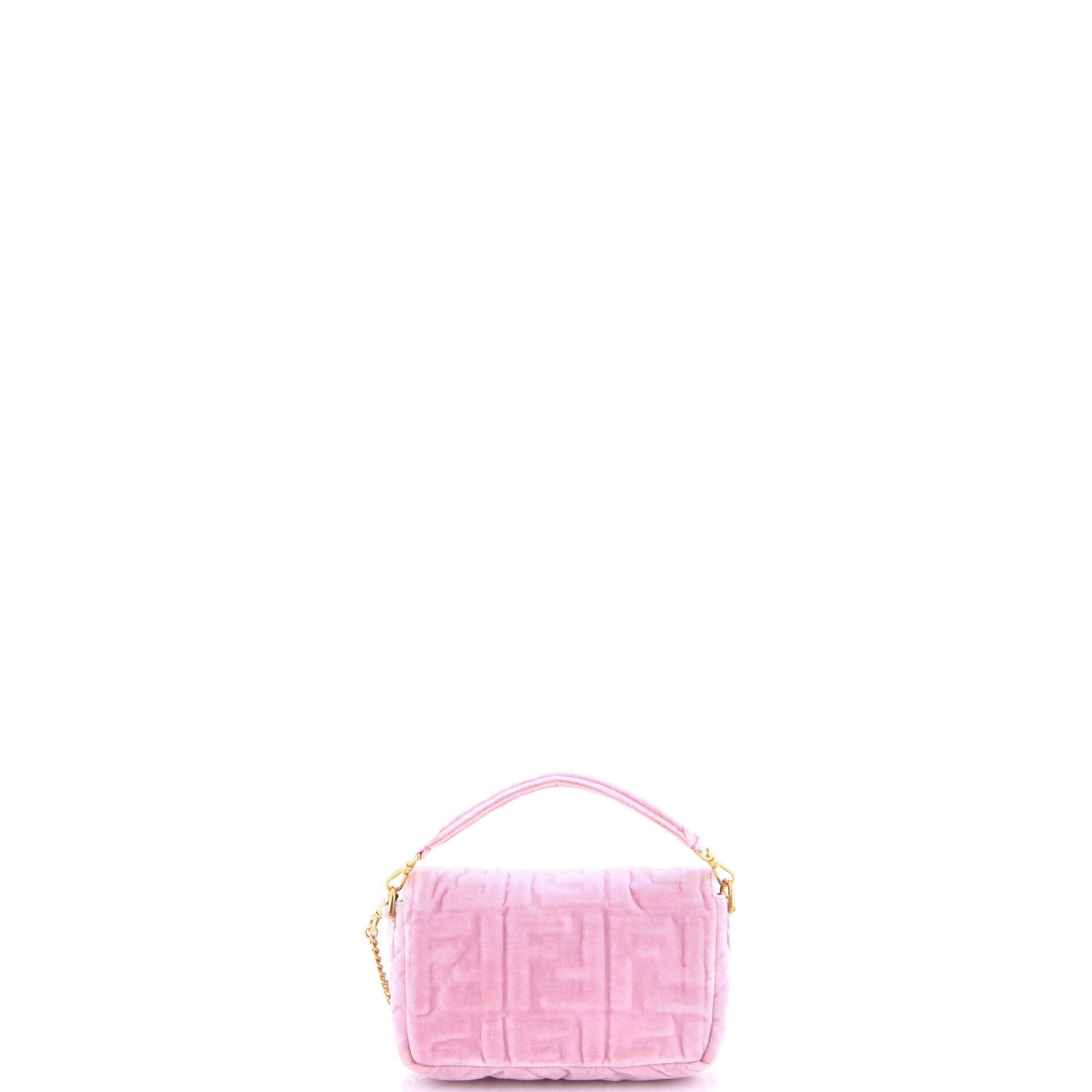 Baguette NM Bag Zucca Embossed Velvet Mini