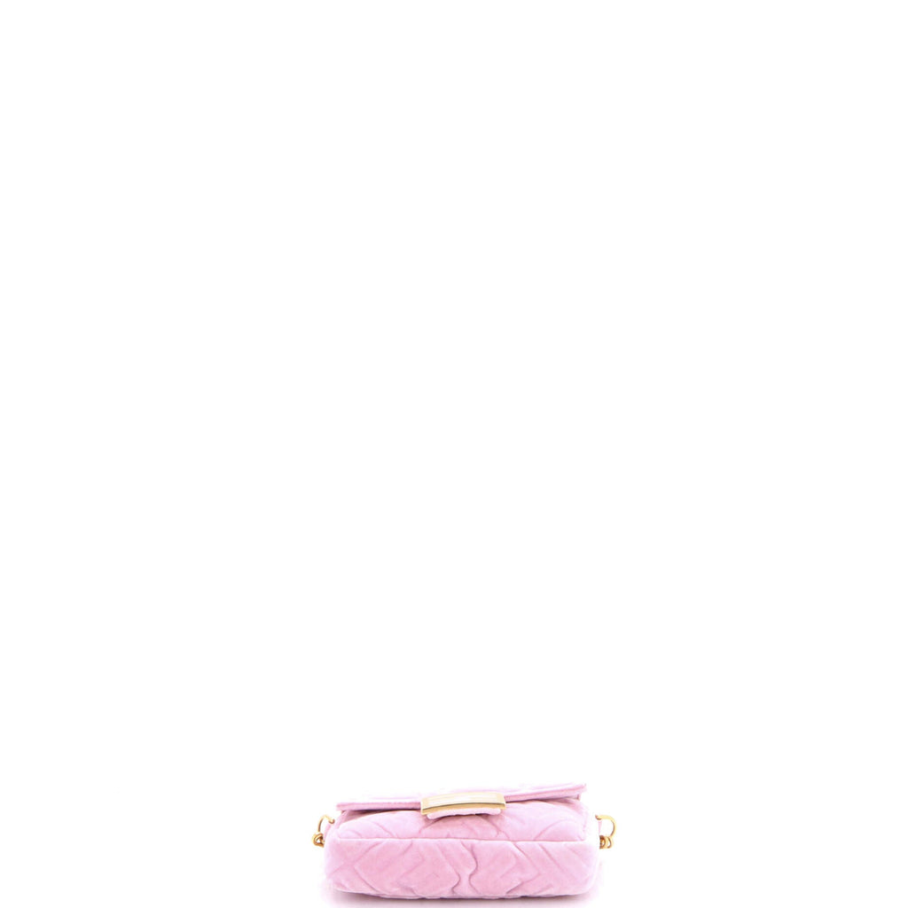 Baguette NM Bag Zucca Embossed Velvet Mini