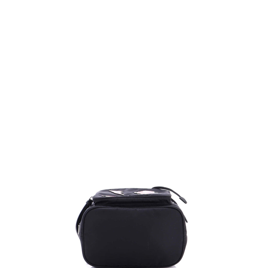 Drawstring Bucket Bag Embellished Tessuto Small