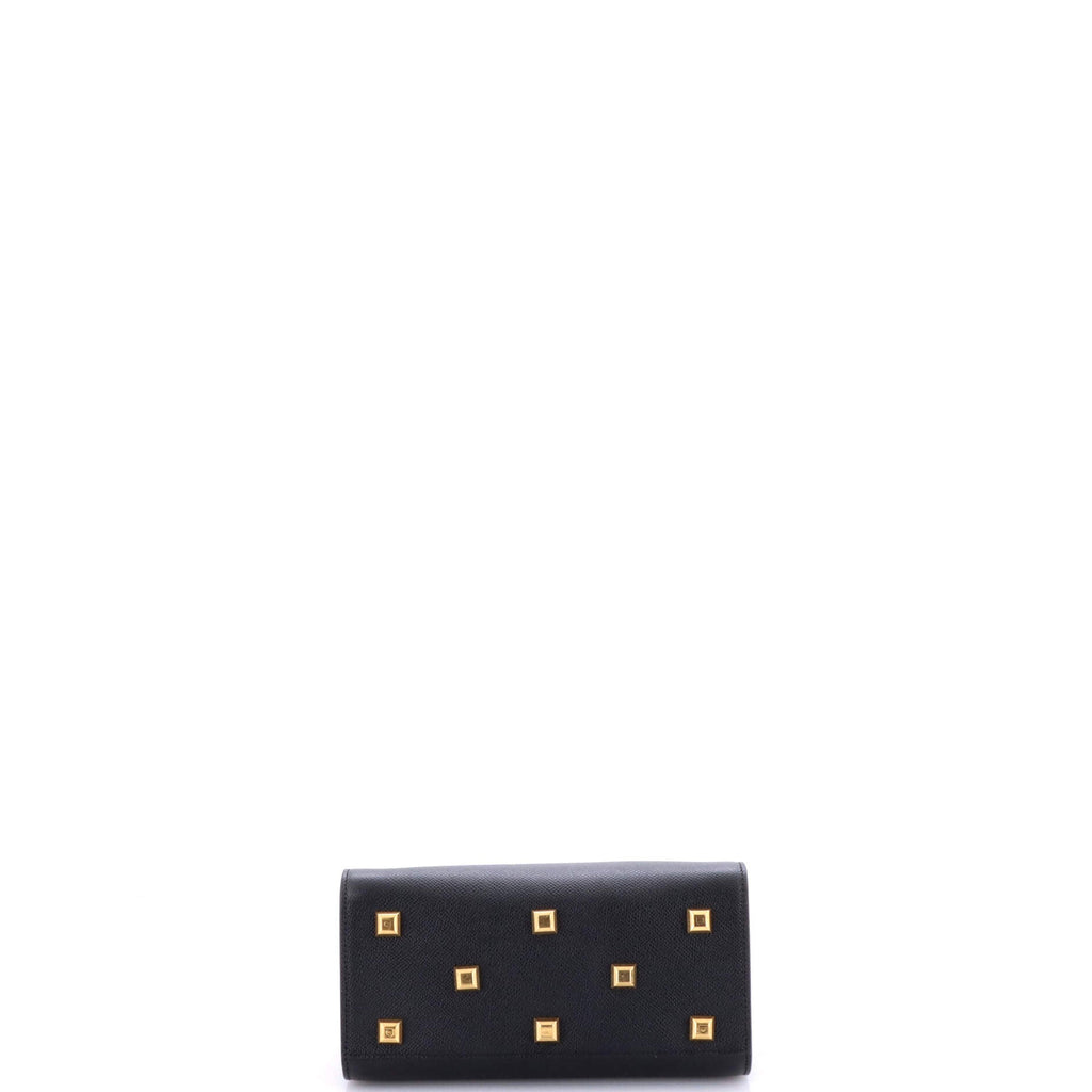 Studio Top Handle Box Bag Leather Small