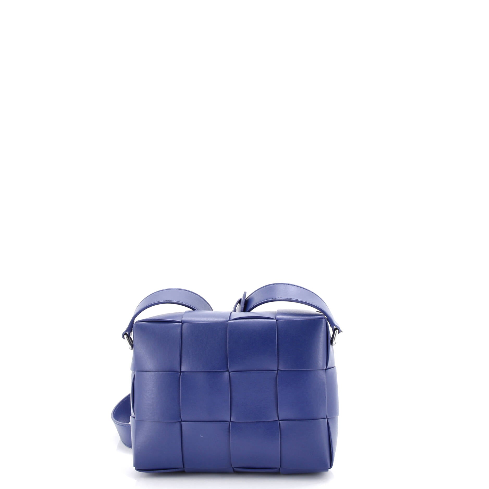 Cassette Camera Crossbody Bag Maxi Intrecciato Leather Small