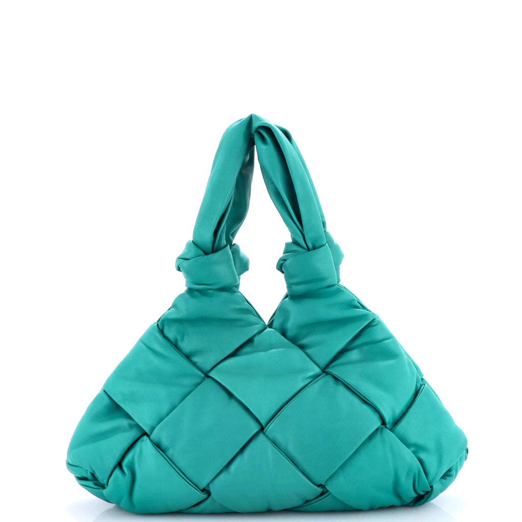 Padded Lock Bag Maxi Intrecciato Leather