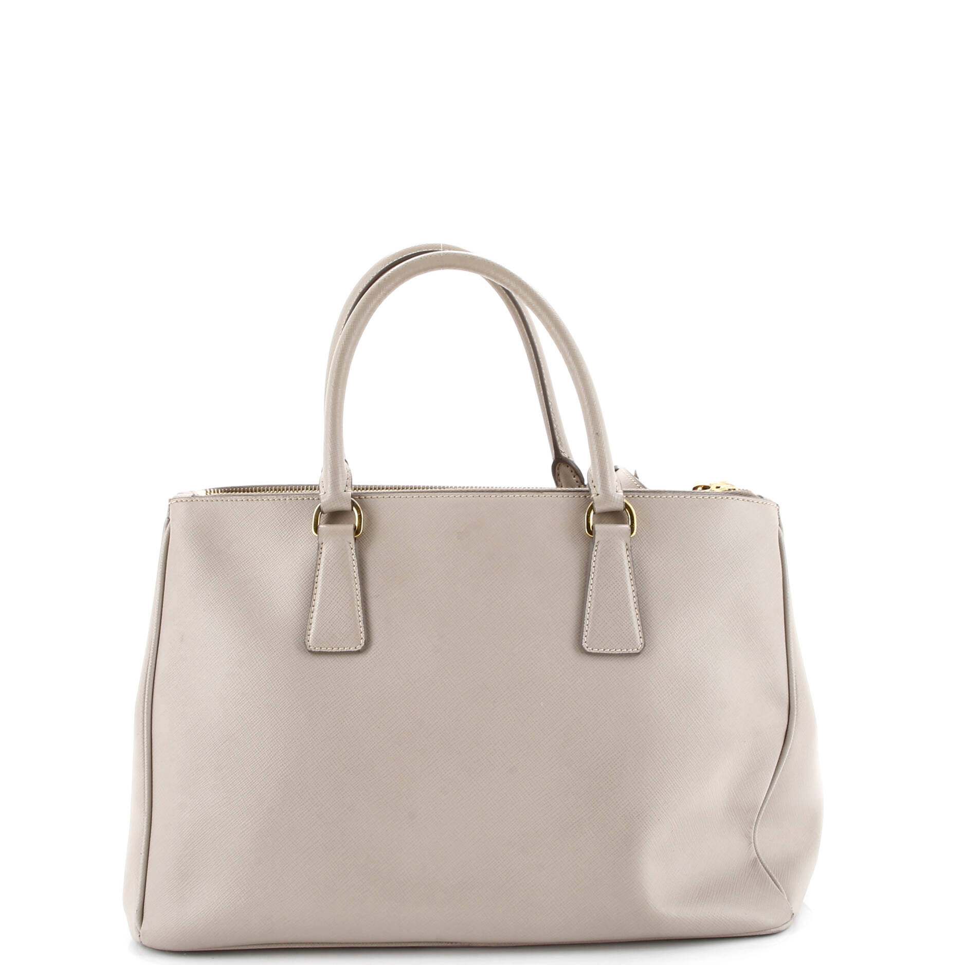 Double Zip Lux Tote Saffiano Leather Medium