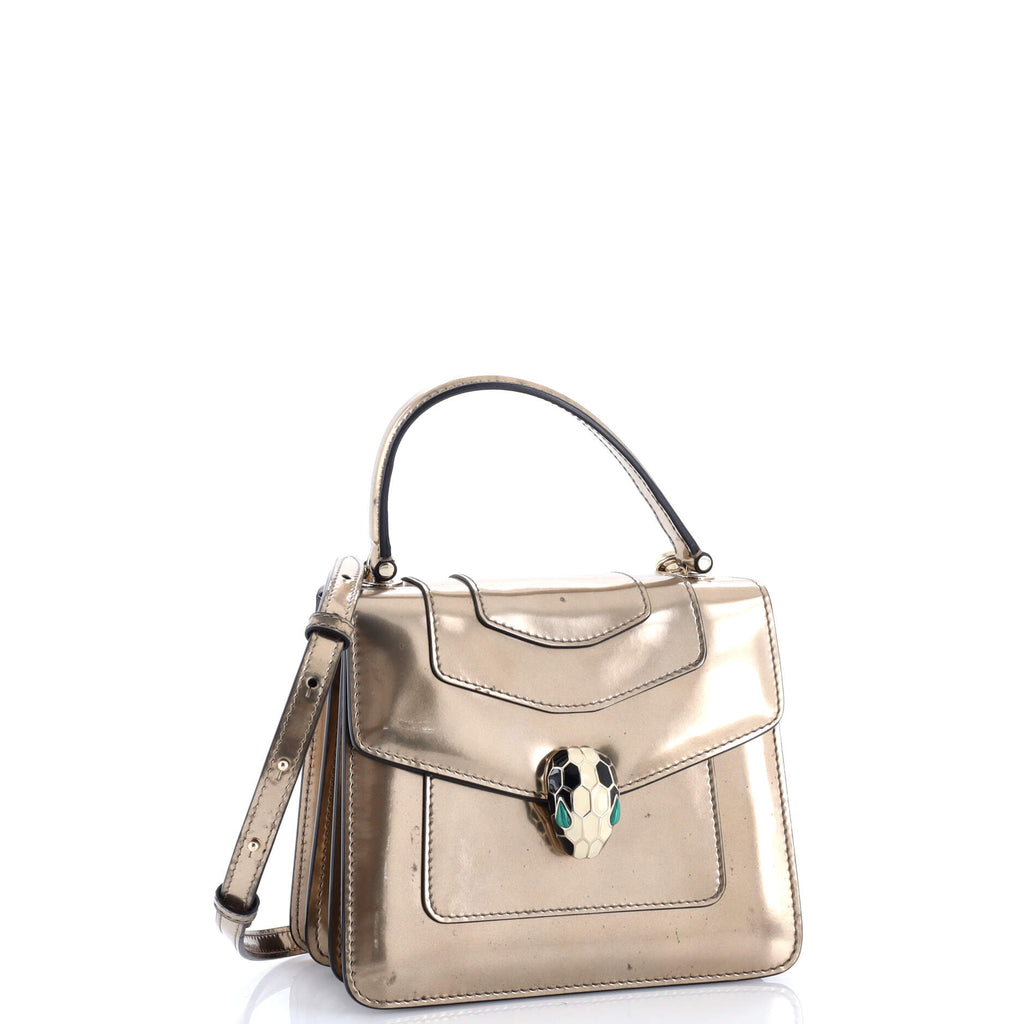 Serpenti Top Handle Bag Patent Small