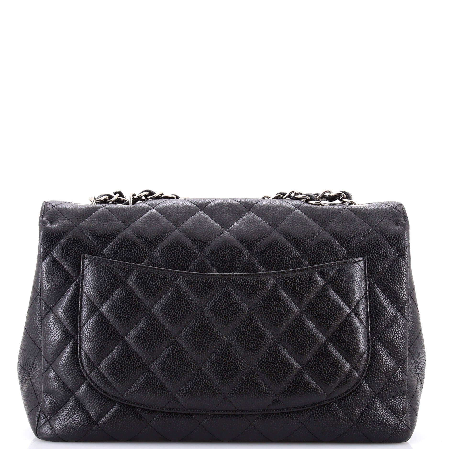 Vintage Classic Single Flap Bag Quilted Caviar Jumbo