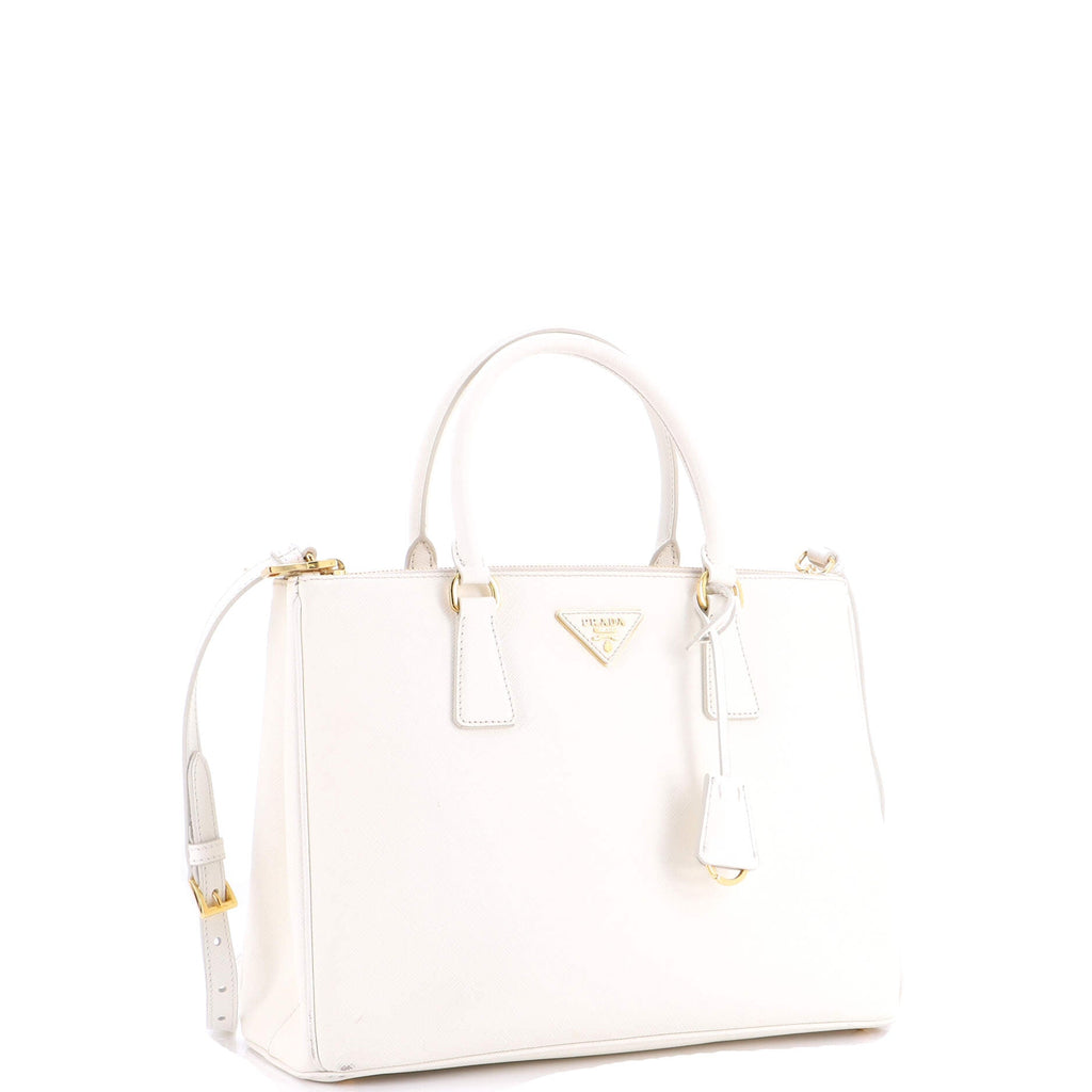 Galleria Double Zip Tote Saffiano Leather Medium
