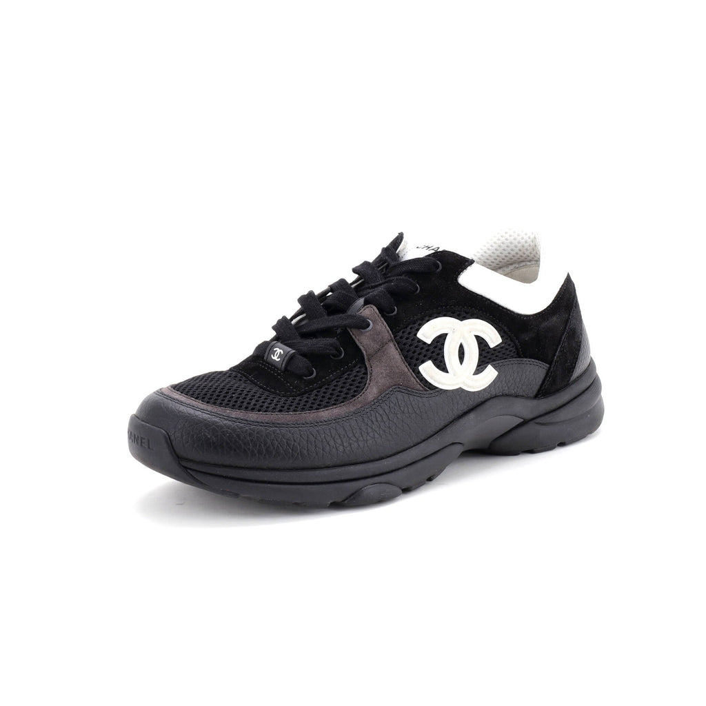 Women's CC Low-Top Sneakers Leather and Mesh
