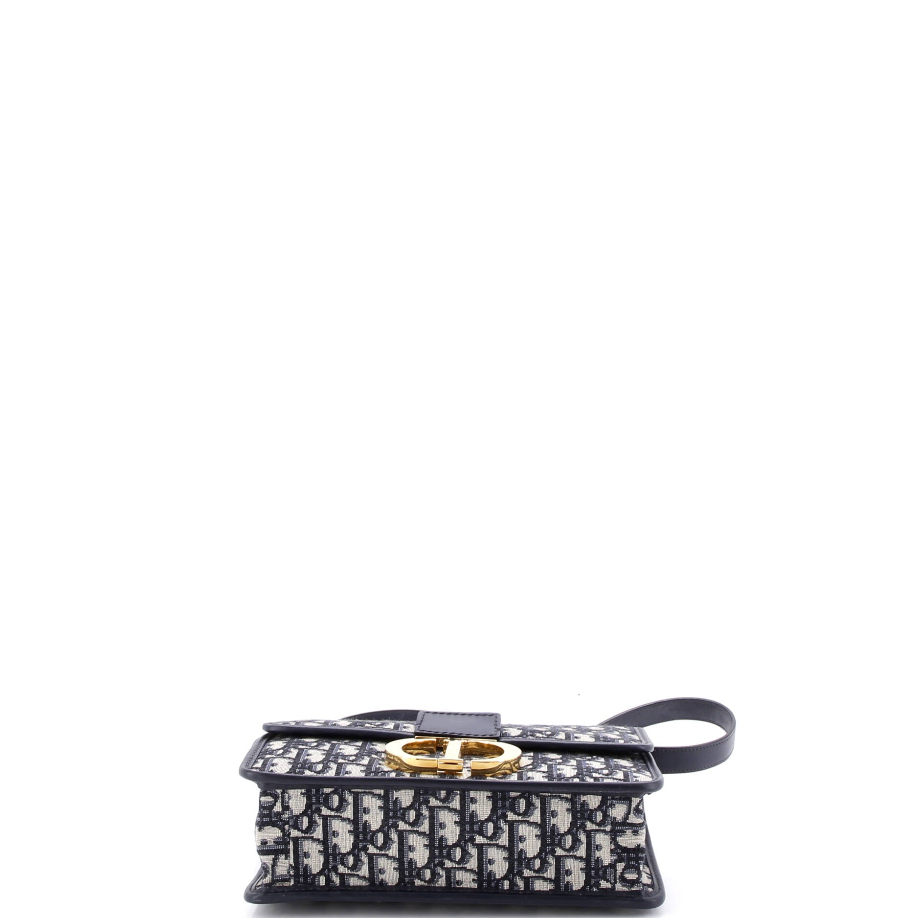 30 Montaigne Flap Bag Oblique Canvas