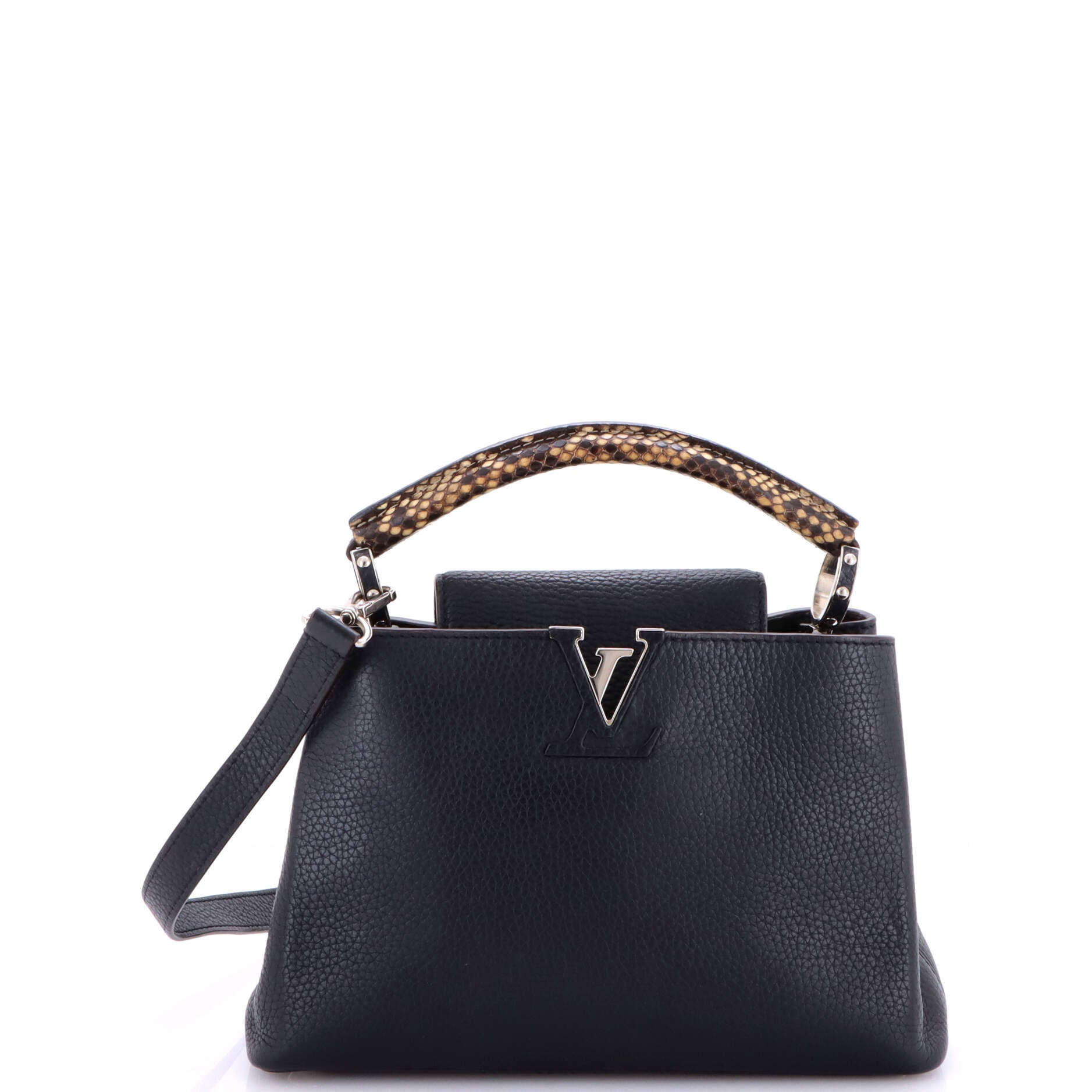 Capucines Bag Leather with Snakeskin BB