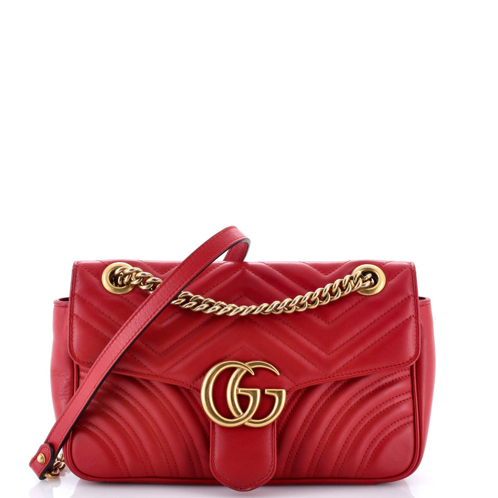 GG Marmont Flap Bag Matelasse Leather Medium