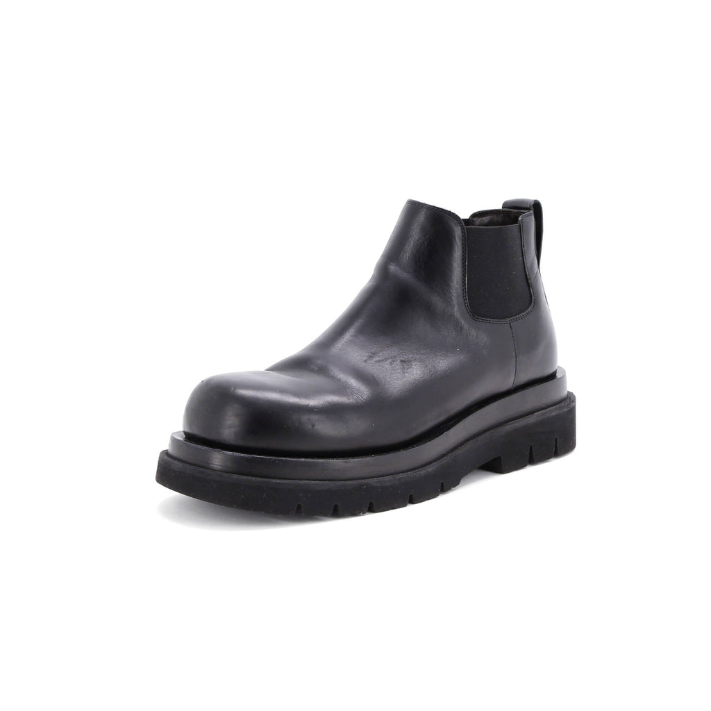 Men's Lug Cropped Boots Leather
