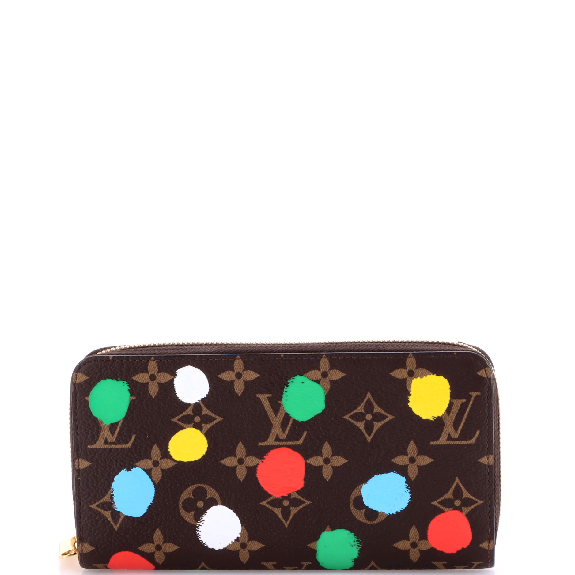 Zippy Wallet Yayoi Kusama Painted Dots Monogram Canvas