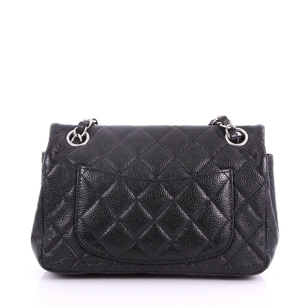 Classic Single Flap Bag Quilted Caviar Mini