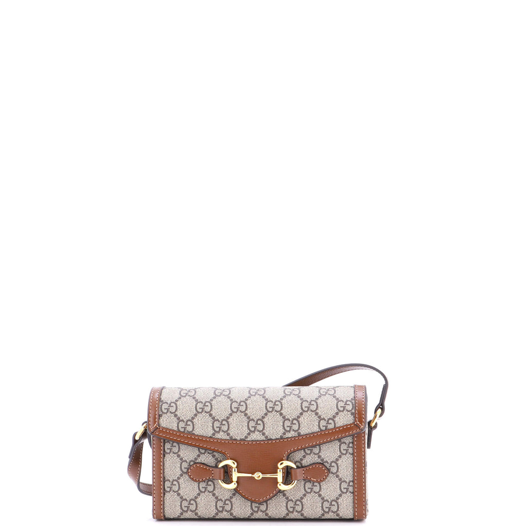 Horsebit 1955 Flap Crossbody Bag GG Coated Canvas Mini